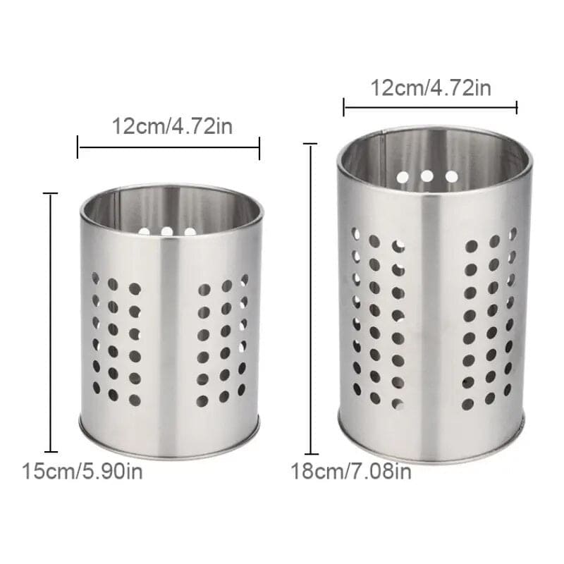 Set Of 2 Stainless Steel Chopsticks Holder Cage, Steadily Cutlery Kitchen Utensil Container, Multifunction Fork Spoon Cutlery Drain Holder Organizer, Chopsticks Storage Rack, Spoon Knife Fork Rack Kitchen Accessories, Caddy Cutlery Utensil Holder Set Of 2 Stainless Steel Chopsticks Holder Cage, Steadily Cutlery Kitchen Utensil Container, Multifunction Fork Spoon Cutlery Drain Holder Organizer, Chopsticks Storage Rack, Spoon Knife Fork Rack Kitchen Accessories, Caddy Cutlery Utensil Holder